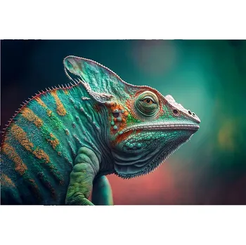 Obraz Plakát na zeď bez rámu 100x70 chameleon obraz plakáty do obývacího pokoje ložnice