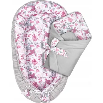 Hnízdečko pro miminko Hnízdečko pro miminko se zavinovačkou - sada bavlna/velvet Pepi