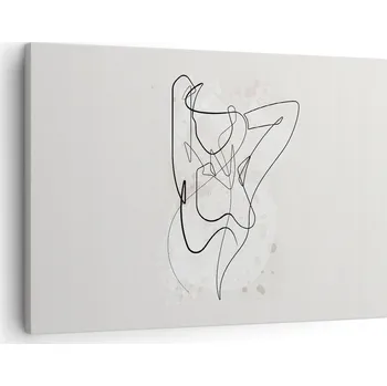 Obraz Obraz na plátně do obývacího pokoje ložnice 70x50 žena foto obrazy na zeď