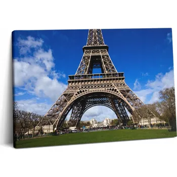 Obraz Foto Obraz Canvas Do Salonu Dřevěný Rám Eiffelova Věž v Paříži 60x40 cm