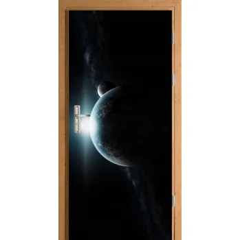 Fototapeta Samolepka na dveře Země Měsíc pohled z vesmíru