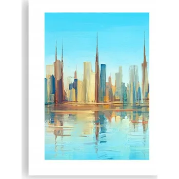 Obraz Obraz plakát do obýváku nebo ložnice 30x40 cm – město, plakáty na zeď bez rámu