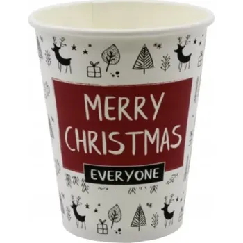 Vánoční dekorace Vánoční hrnky MERRY CHRISTMAS 300 ml 50 Ks