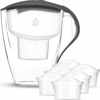 Filtrační konvice Sada filtrační konvice Dafi OMEGA černá 4 l, manuální, 6 náplní Unimax