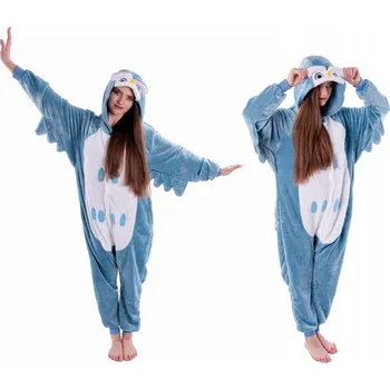 Dámské noční prádlo SOVA Kostým PYŽAMO Kigurumi Onesie Dámské S 146-154cm