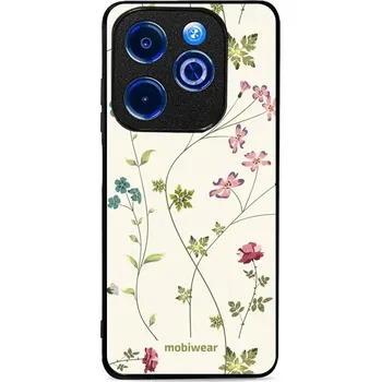 Pouzdro na mobilní telefon Lesklý kryt Mobiwear Glossy - Infinix Smart 8 - G035G - Tenké rostlinky s květy (Prémiové lesklé pouzdro, obal, kryt Mobiwear Glossy na mobil Infinix Smart 8 - G035G - Tenké rostlinky s květy, materiál Plast + TPU silikon - krytí po všech stranách,)
