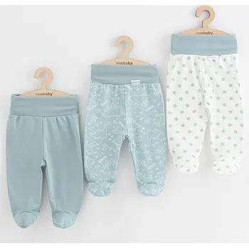 Kojenecké polodupačky New Baby Classic II Uni 3ks mátová, vel. 80 (9-12m)