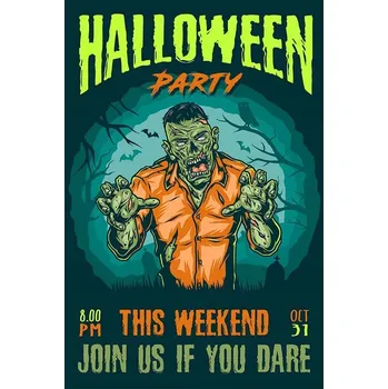 Obraz Cedule Halloween Party 1