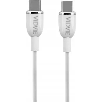 Kabel VIDVIE USB typ C - USB typ C 1,2 m bílý