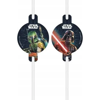 Narozeninová brčka Star Wars - 4 ks