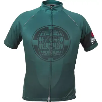 cyklistický dres Pánský cyklistický dres Pilsner Urquell tmavě zelený XL