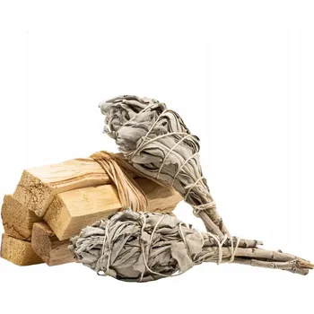 Vonná tyčinka Velká sada Palo Santo Kadidlo 50g + 2x Šalvěj Bílá svazek