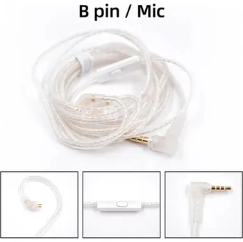 RC náhradní díl KZ postříbřený upgrade kabel 2PIN (B-Pin)