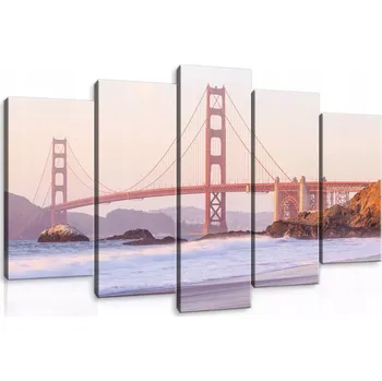 Obraz OBRAZ NA PLÁTNĚ CANVAS 100x60 MOST GOLDEN GATE