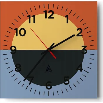 Hodiny Nástěnné hodiny do obýváku 40x40 Abstrakce Tiché hodiny Skleněné hodiny Bez hlučnosti