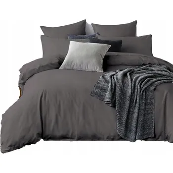 Povlečení Povlečení jednobarevné šedé 160x200 cm 3 dílné