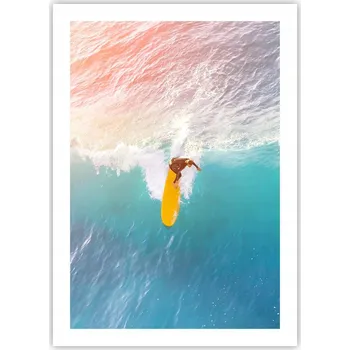 Obraz Plakát bez rámu do obývacího pokoje ložnice 50x70 surfing moderní módní obraz