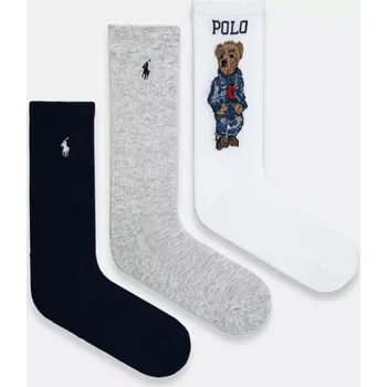 Pánské oblečení Ponožky Polo Ralph Lauren 3-pack 455882850 námořnická modř 59X, vel. ONE SIZE