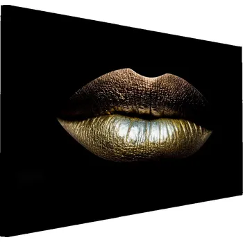 Obraz Obraz Zlaté RTY na Černém Pozadí Abstrakce 90x60