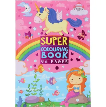 omalovánky Super Omalovánka Jednorožec a Princezna Královna A4 96 stran 3+