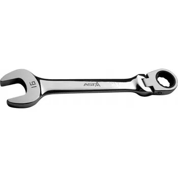 Klíč KLÍČ PLOCHÝ OČKOVÝ S RÁČNOU LÁMAČKOU 16MM ASTA