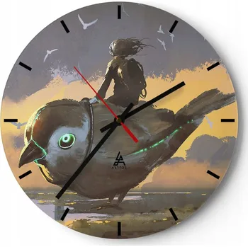 Hodiny Nástěnné hodiny do kuchyně 30x30 Abstrakce Skleněné hodiny do obýváku Tiché