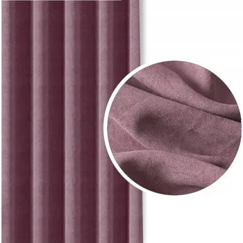 Závěs Závěsy do obýváku NA PÁSCE na žabky, efektní růžové 190x305 NA MÍRU