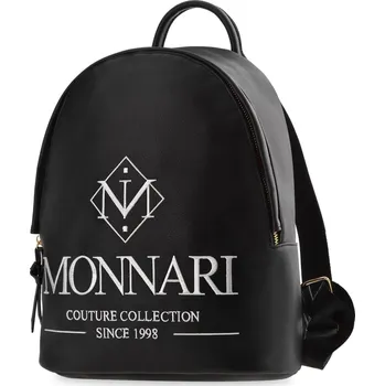 Městský batoh Monnari Dámský BATOH Premium Elegantní Městský Prošívaný Batoh s Logem Kožený Černý