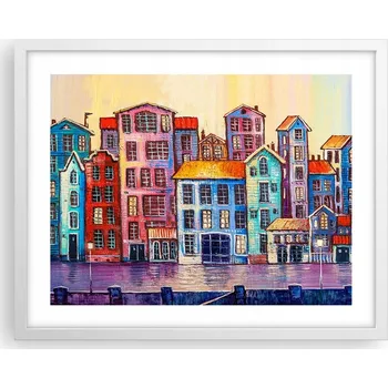 Obraz Obraz plakát na zeď v bílém rámu 50x40 cm, foto plakáty do obýváku