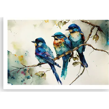 Obraz Obraz plakát do obýváku ložnice 91x61 cm ptáci foto plakáty na zeď bez rámu