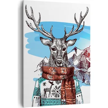 Obraz Obraz na plátně do obýváku ložnice 50x70 abstrakce obrazy na zeď