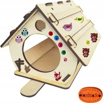 Krmítko pro ptáka Dřevěné krmítko pro ptáky DIY Sýkorka Ptáčci Krmivo