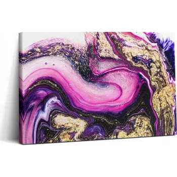 Obraz Fotoobraz na plátně do posilovny Krásná mramorová abstrakce se zlatem 30x20