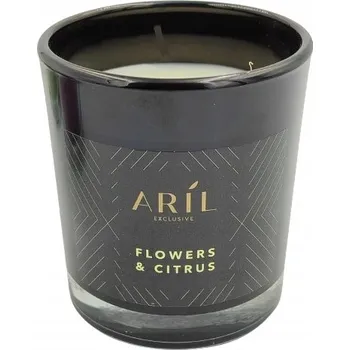 Svíčka Parafínová vonná svíčka Květiny a citrusy Aril