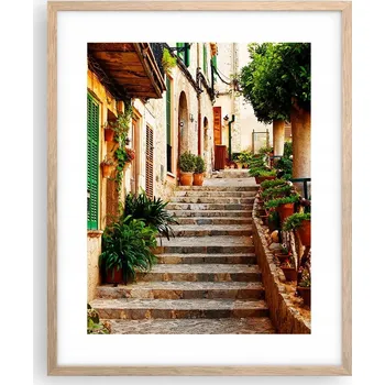 Obraz Obraz plakát v rámu světlý dub 40x50 Španělsko foto plakáty do obýváku