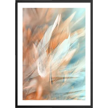 Obraz Plakát v černém rámu pro obývací pokoj v ložnici 50x70, jemný moderní obraz