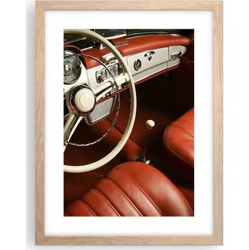 Obraz Obraz plakát v rámu světlý dub do obýváku 30x40 auto plakáty na zeď