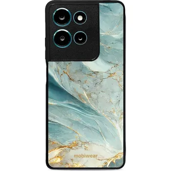 Pouzdro na mobilní telefon Lesklý kryt Mobiwear Glossy - Motorola Moto G75 5G - G022G Zelenkavý a zlatavý mramor (Prémiové lesklé pouzdro, obal, kryt Mobiwear Glossy na mobil Motorola Moto G75 5G - G022G Zelenkavý a zlatavý mramor, materiál Plast + TPU silikon - krytí po všech)