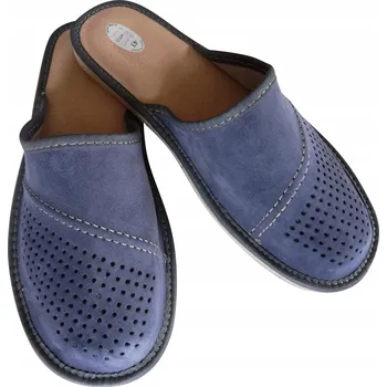 Dámské pantofle Papuče Highlander z přírodní kůže Bamboše Bačkory kůže a semiše 42