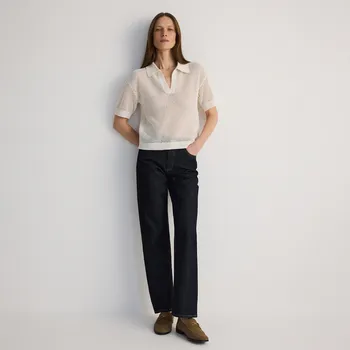 Dámské džíny Reserved - Džíny straight leg - tmavomodrá - 045FK-59J - 045FK-59J-44