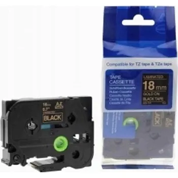 Pásek do tiskárny Naplnka Kompatibilní páska s Brother TZ-344 / TZe-344, 18mm x 8m, zlatý
