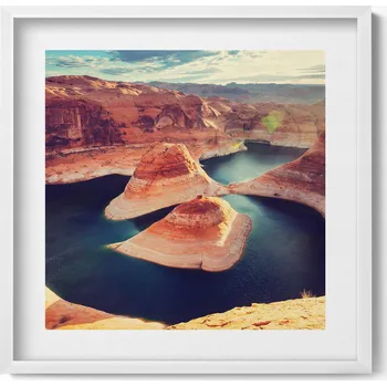 Obraz Závěsný obraz na zeď dekorace do bytu Jezero Powell, USA 50x50 cm