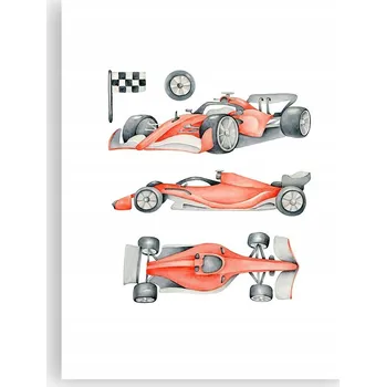 Obraz Obraz plakát do obýváku ložnice 30x40 závodní auta plakáty na zeď bez rámu