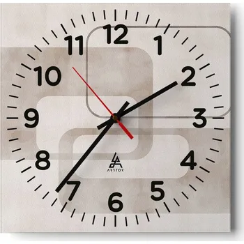 Hodiny Kuchyňské nástěnné hodiny 30x30 Tvary Skleněné hodiny do obýváku Moderní Tiché