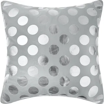 Povlak na dekorativní polštářek Šedý dekorativní povlak na polštář 45x45 dots