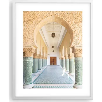 Obraz Obraz plakát na zeď v bílém rámu 40x50 - foto plakáty s motivy sloupů do obýváku