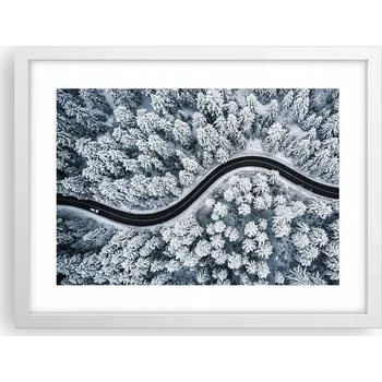 Obraz Obraz plakát v bílém rámu do obýváku 40x30 krajina foto na zeď