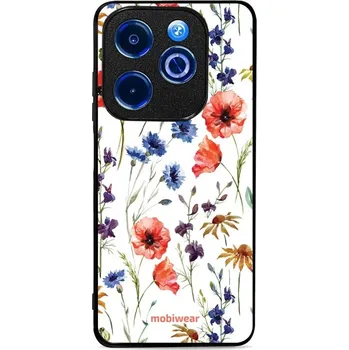 Pouzdro na mobilní telefon Lesklý kryt Mobiwear Glossy - Infinix Smart 8 - G032G - Luční kvítí (Prémiové lesklé pouzdro, obal, kryt Mobiwear Glossy na mobil Infinix Smart 8 - G032G - Luční kvítí, materiál Plast + TPU silikon - krytí po všech stranách, neošoupatelný potisk, tenké)