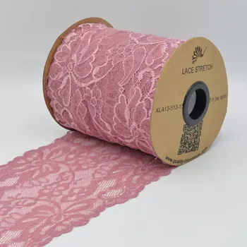 Old rose široká krajka (E) (Krajka 15cm)