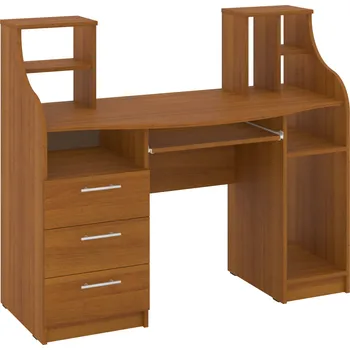 Psací stůl Max-i PC | Psací stůl RIKARD s nástavcem Zvolte barvu:: lískový ořech